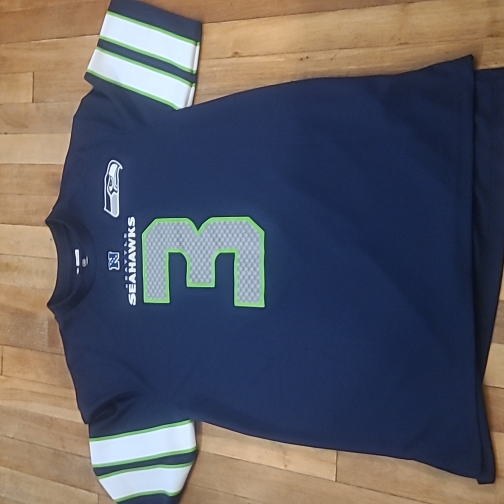 Seattle Seahawks Russell Wilson NFL   jersey shirt Large